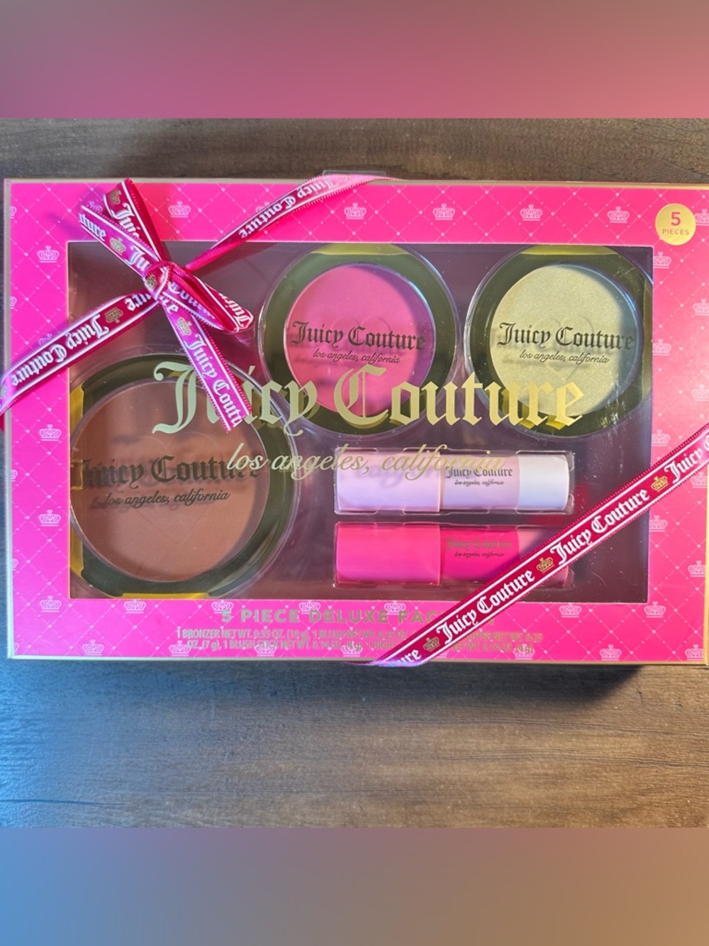 Juicy Couture 5pc Deluxe Makeup Set ~Bronzer, Blush, Highlighter~ New in Box